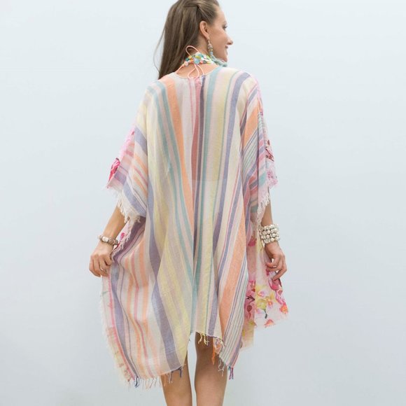 SUMMER KAFTAN free size cover up - Picture 2 of 4